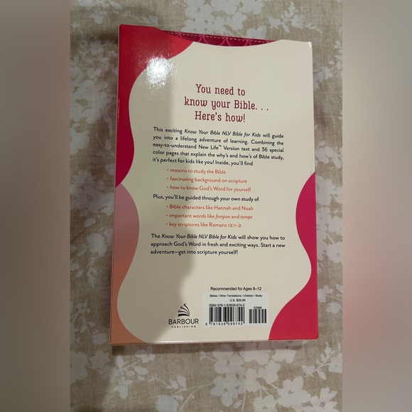 Barbour Kids Bible - Red and White - Picture 2 of 4